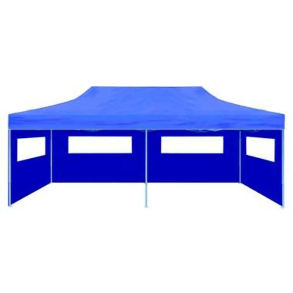 vidaXL - Luifel - Blauw - Stof