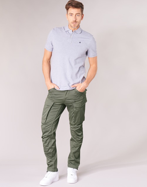 G-Star Raw - ROVIC ZIP 3D STRAIGHT TAPERED - Gris / Vert