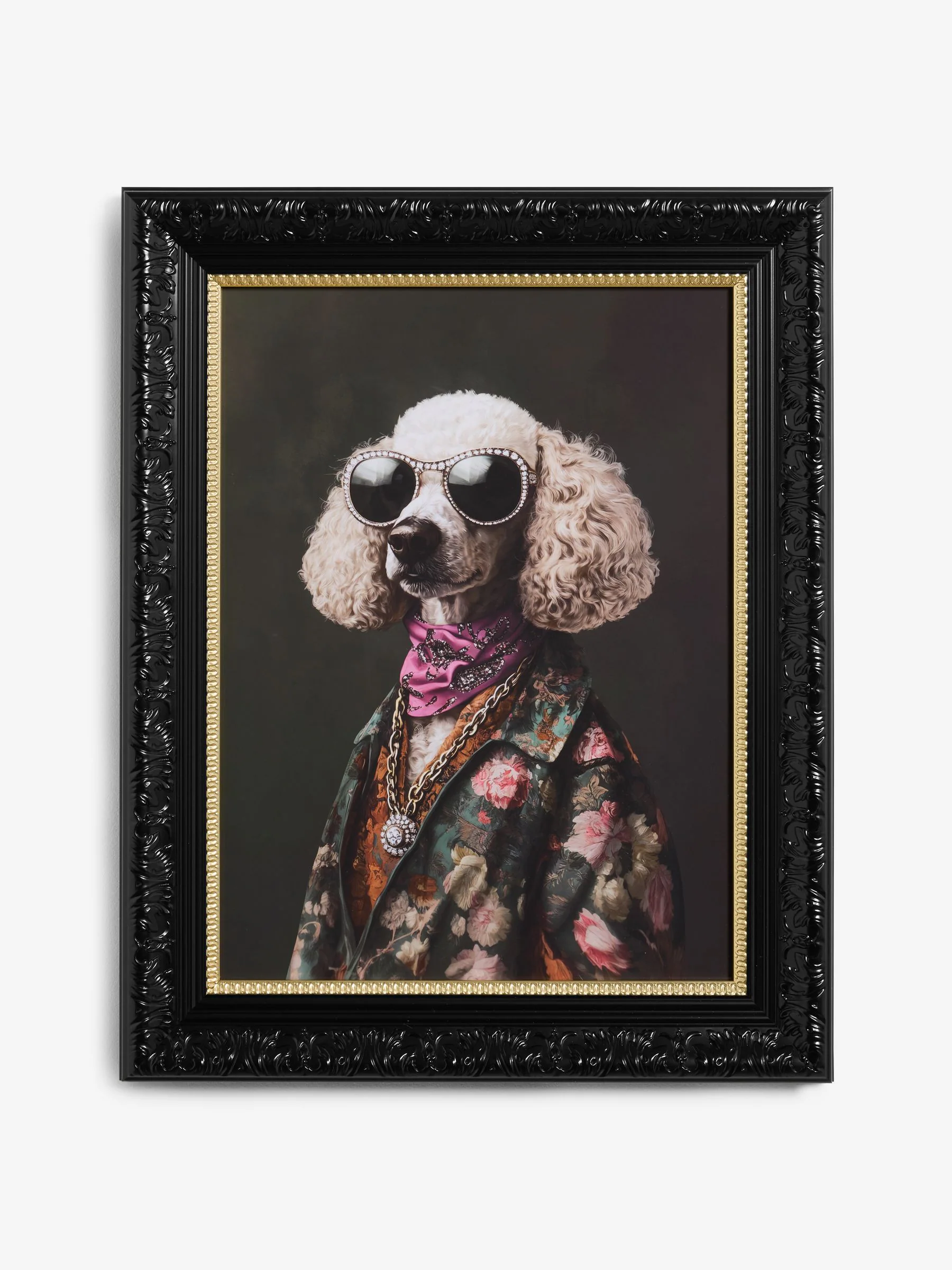 Glamoureus Gekleed Animal Ingelijste Wanddecoratie