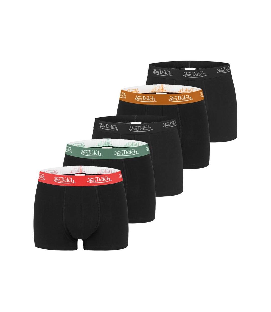 Boxer Homme Coton, Caleçon Homme Stretch, Respirant et Doux (Lot de 5)