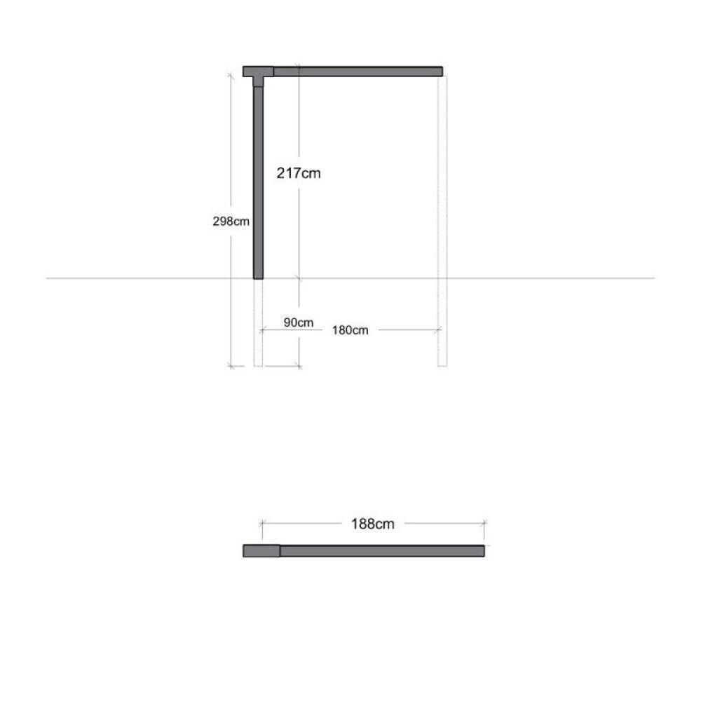 PERGOLA PLUS CUBIC ENKEL 1 MODUL SVART
