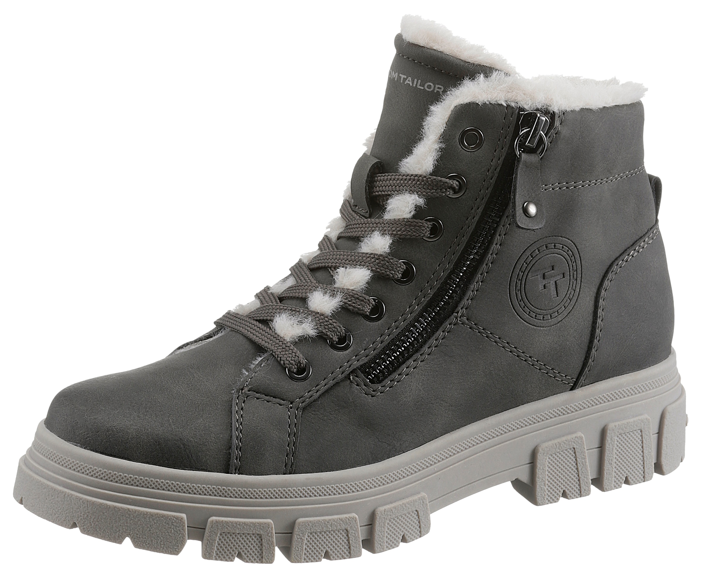 TOM TAILOR Winterboots  Plateauboots, Winterboots mit Zierreissverschluss