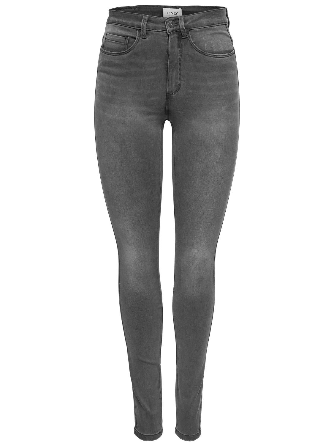 ONLROYAL Hohe Taille Skinny Fit Jeans Dark Grey Denim