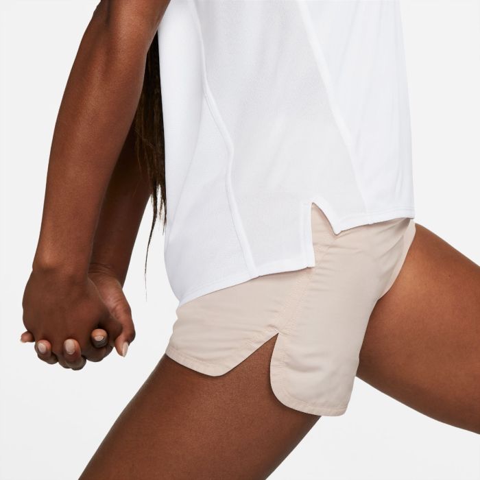 Nike Dame T-shirts Dri-FIT Race Top Short Sleeve Tee Hvid