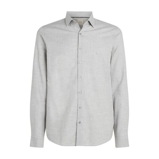 Calvin Klein Fannel Solid Slim Skjorte, Moon Mist, 39