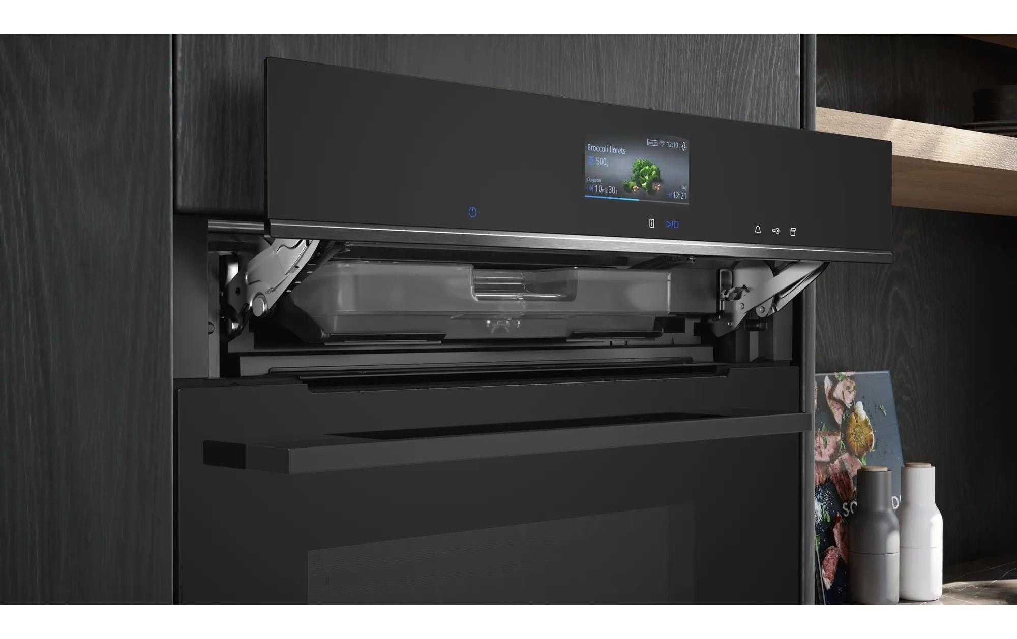 Einbaudampfbackofen CS756G1B1 Schwarz A+<br>Kompaktdampfbackofen