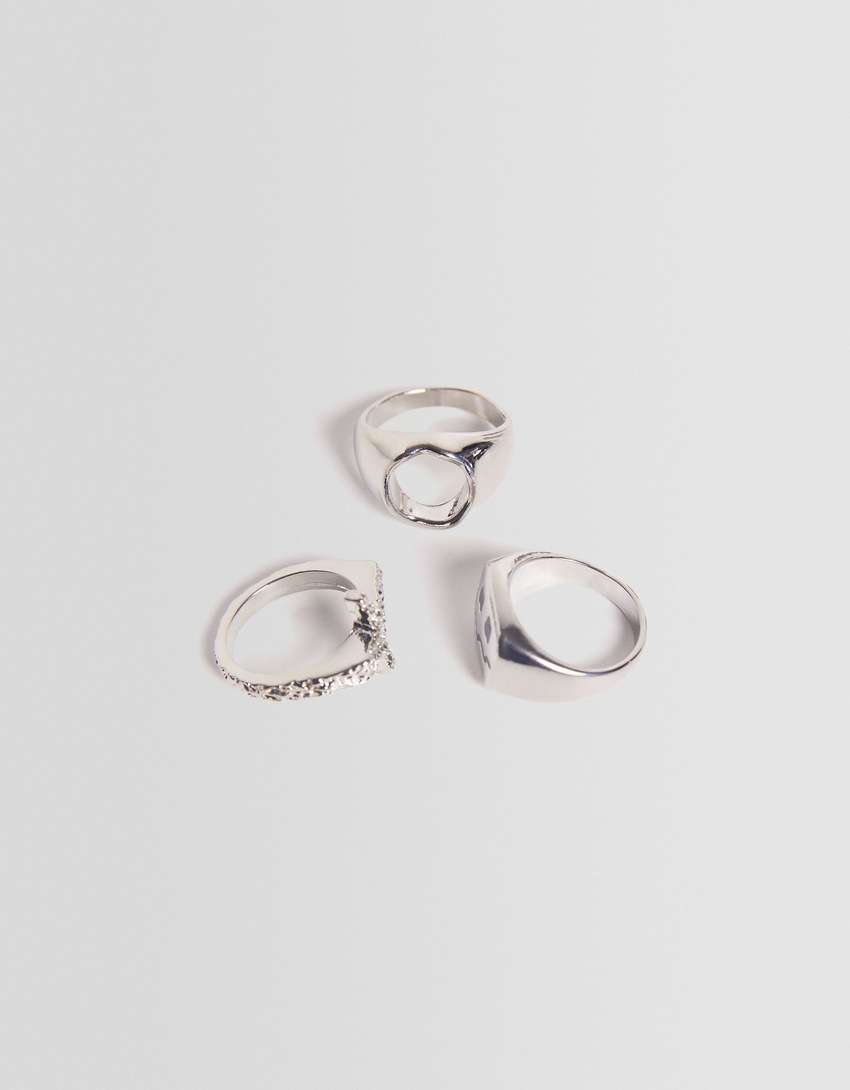 Conjunto de 3 anéis cruzados