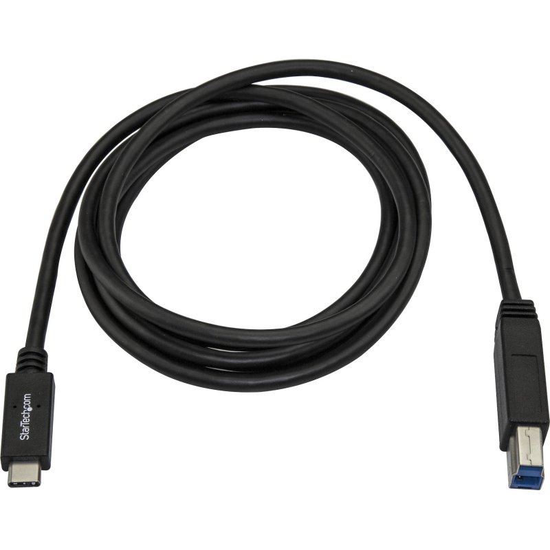 StarTech.com Câble USB-B vers USB-C de 2m, USB 5Gbps, Cordon de Données, USB 3.0, Câble de Transfert de Données USB-C