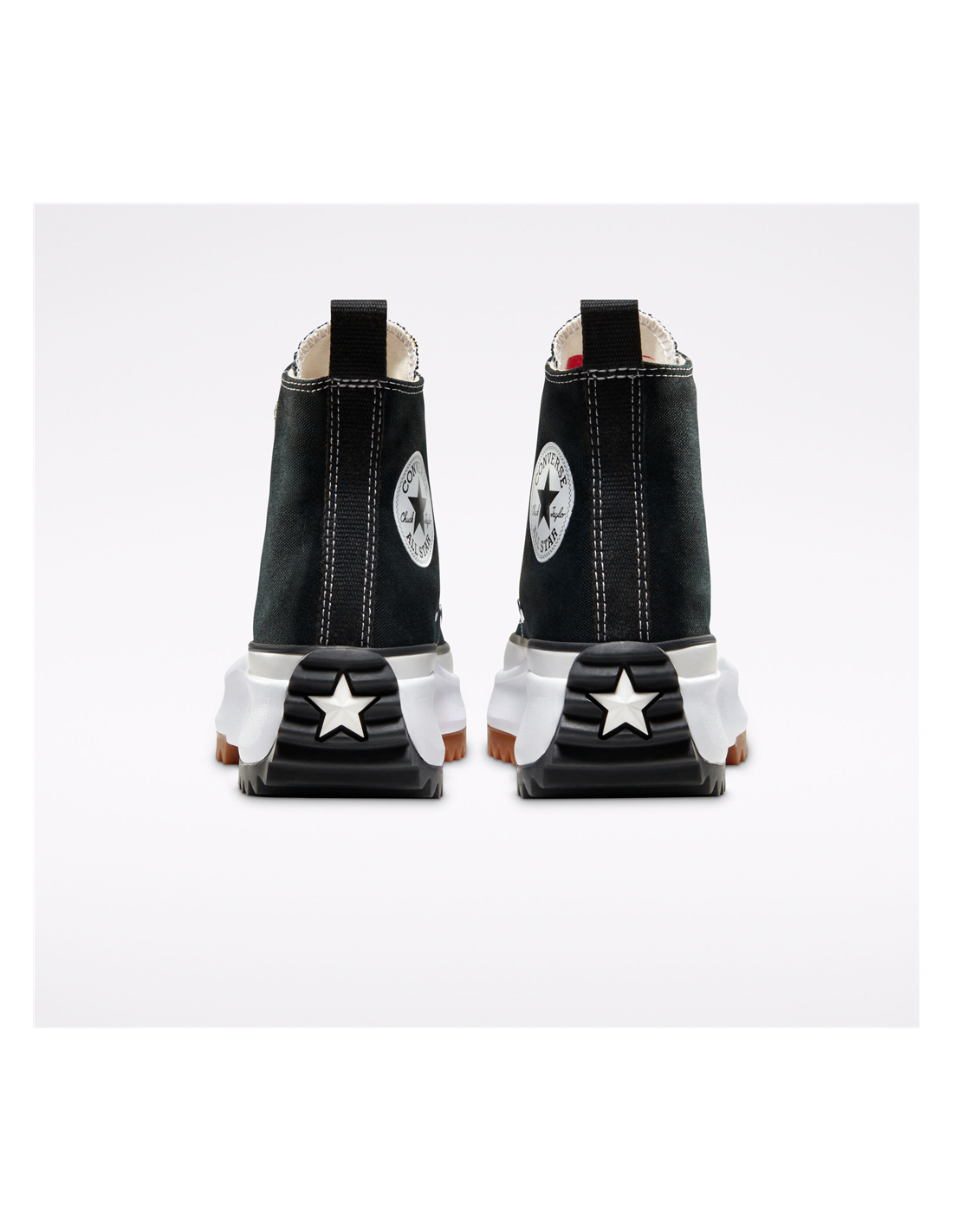 converse sneakers compensées montantes mixte run star hike hi noir