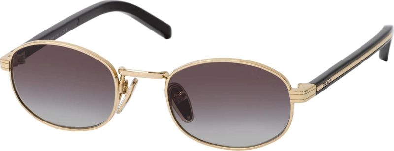 Prada - PR B53S - Zonnebril - Goud - Ronde Metaal