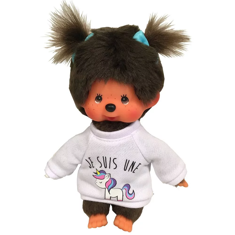 MONCHHICHI - PELUCHE  LICORNE 20 CM