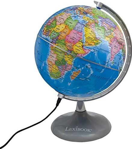 Lexibook NLJ185PL POD⇒WIETLANY, STEM, 2-w-1: wereldbol za dnia, planetarium w nocy