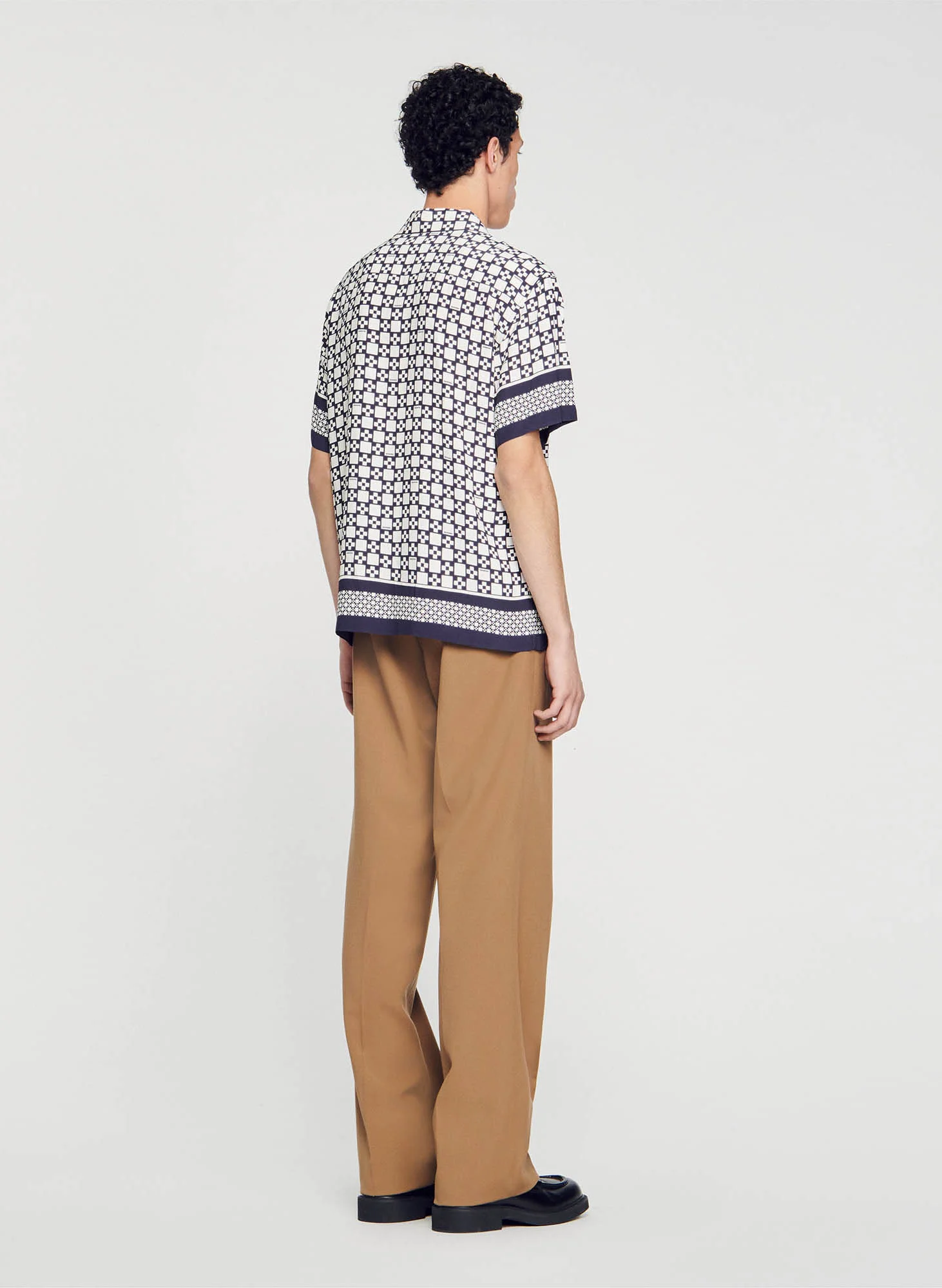 Chemise droite col classique à imrpimé | Multicolore