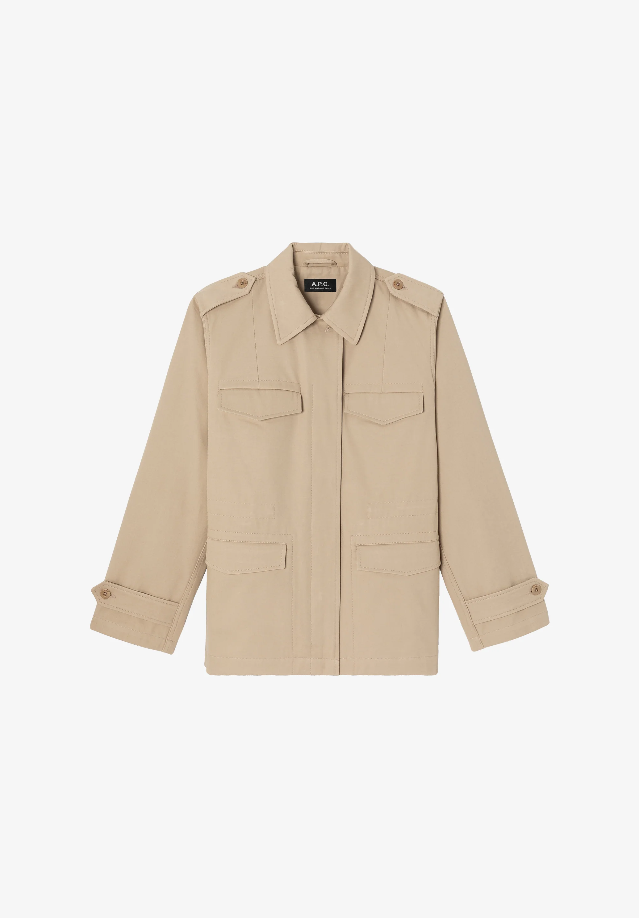 Veste saharienne cintrée - Beige