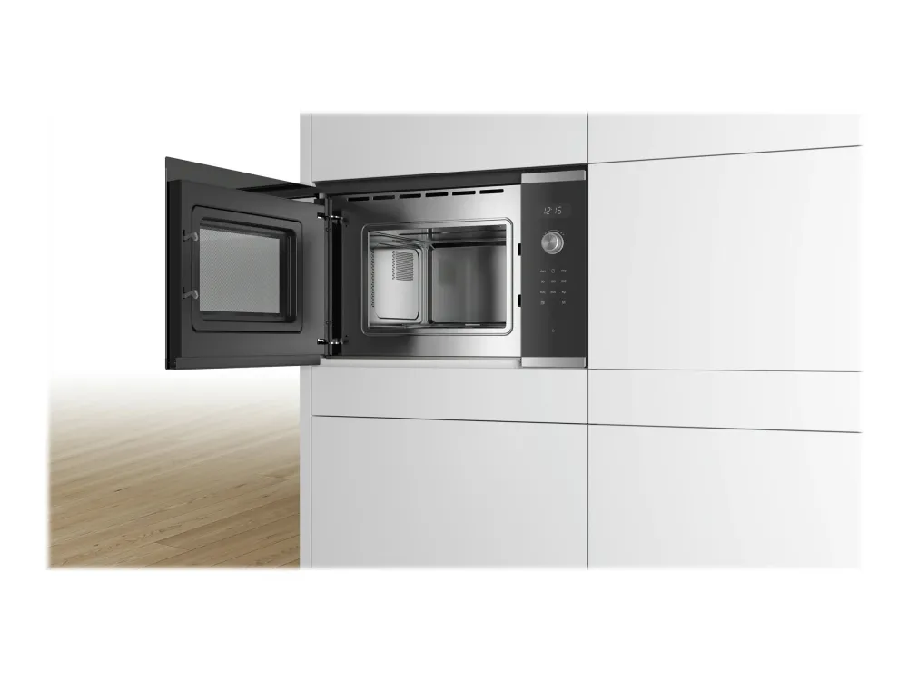 Bosch Serie | 6 BFL524MS0 - Mikrobølgeovn - til indbygning - 20 liter - 800 W - rustfrit stål