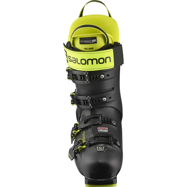 Chaussure de ski SALOMON S/PRO 110 GW BLACK ACID GREEN DARK SILVER METALLIC