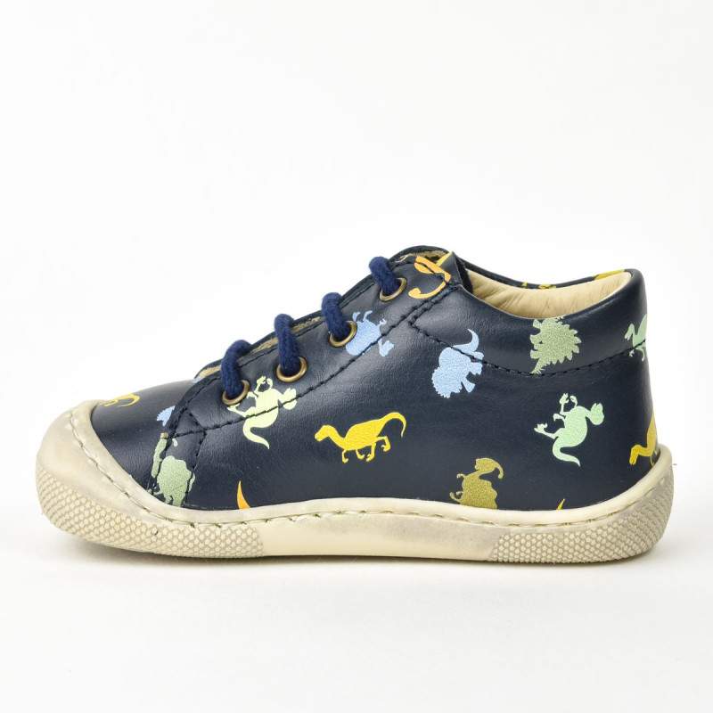 Naturino Naturino Barefoot Amur Print Dinosaures Navy