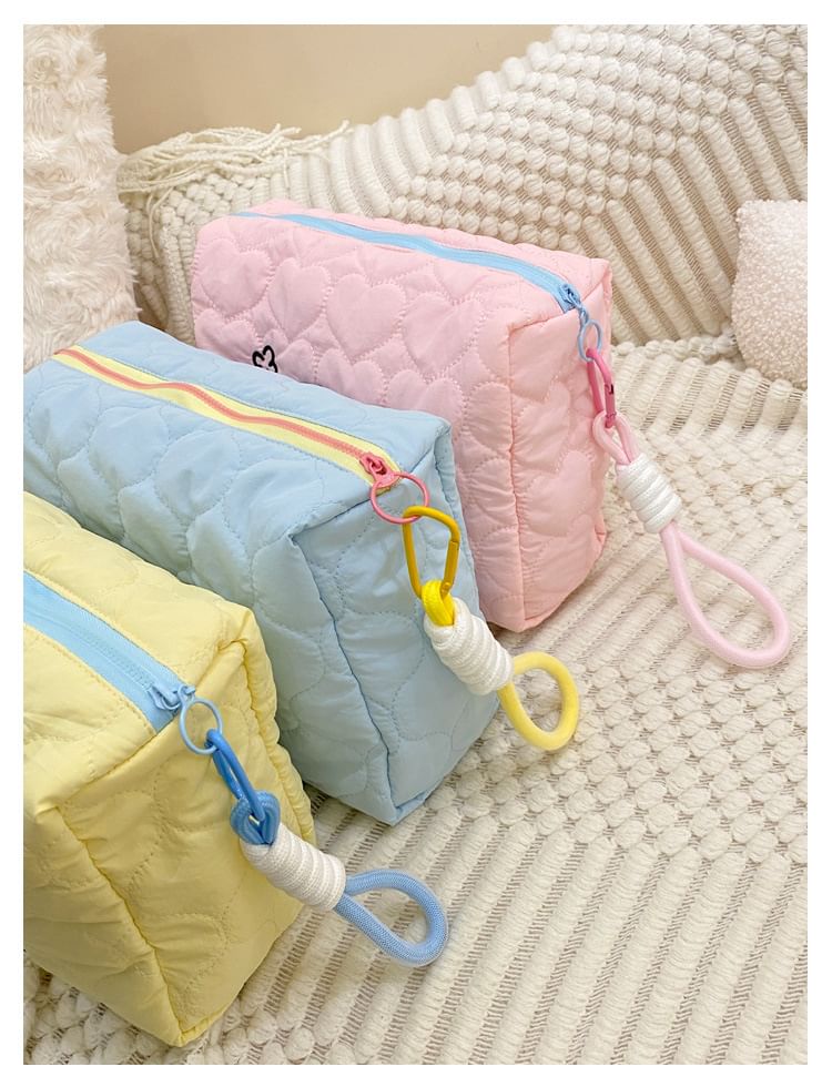 TangTangBags - Gewatteerde make-uptas met hondenprint