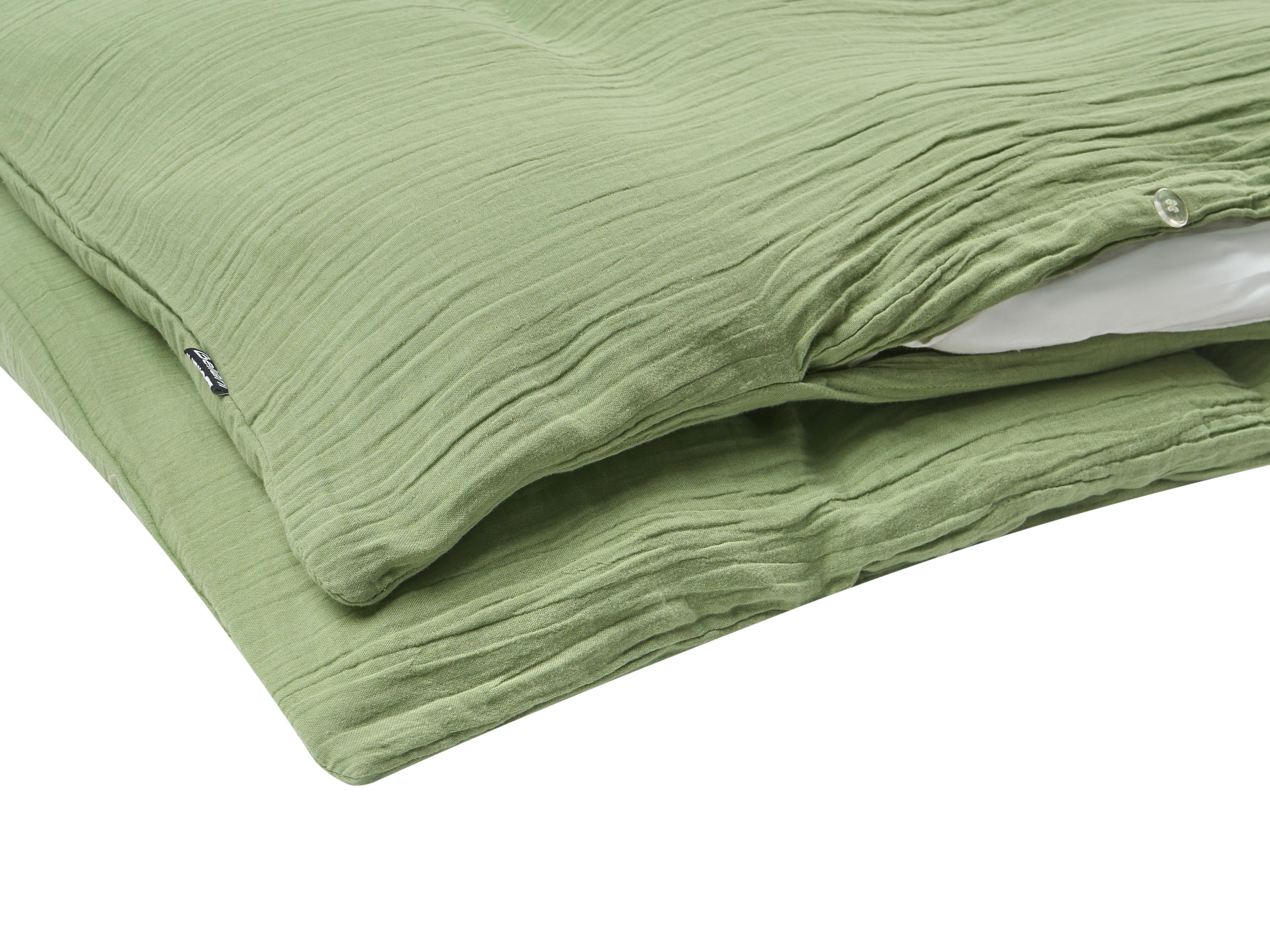 Dekbedovertrekset SUMNER Mousseline 220 x 240 cm Groen