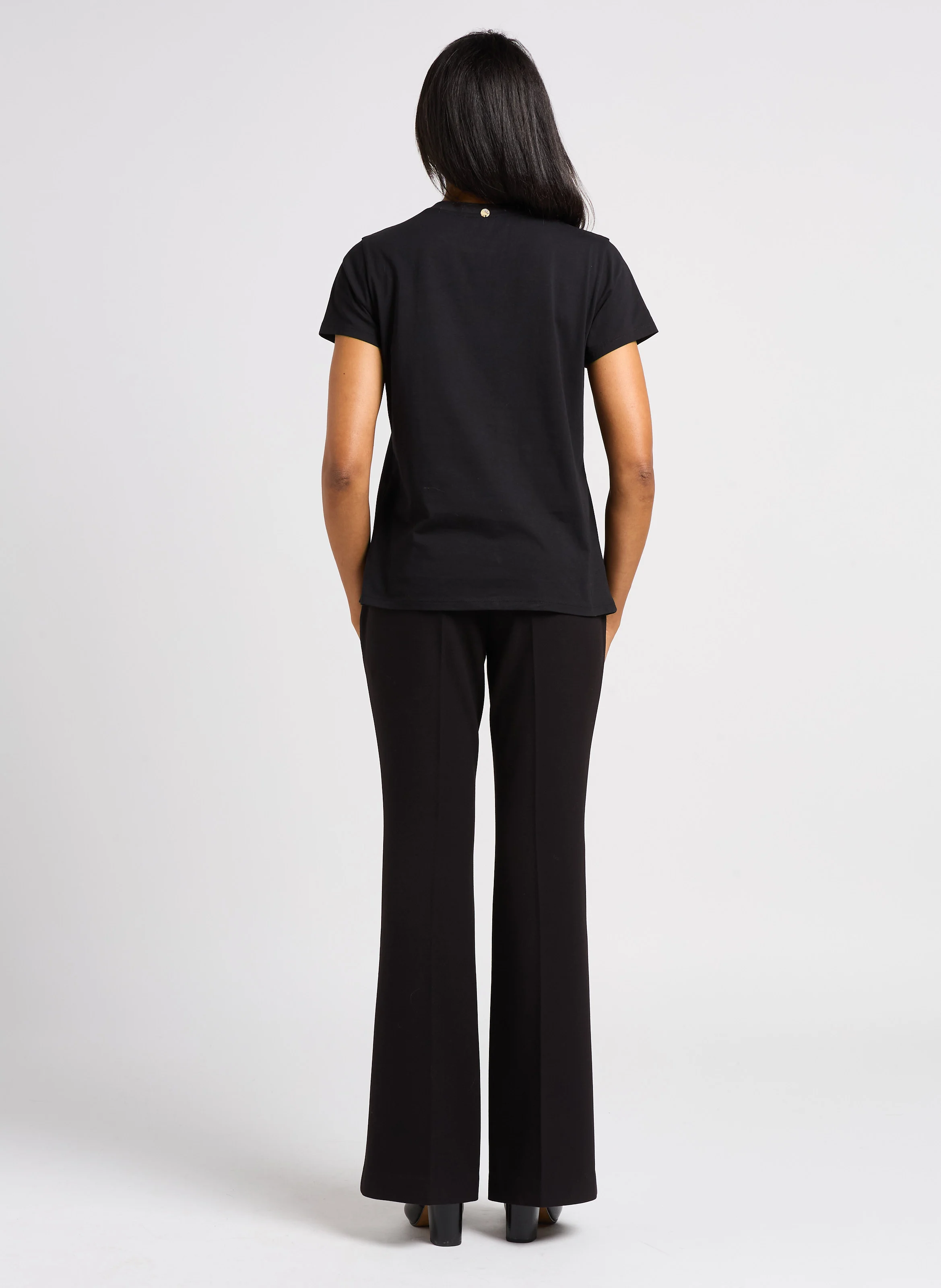 MASTER - Tee-shirt col rond en coton | Noir