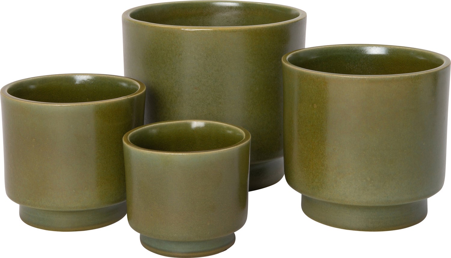 Intratuin bloempot op voet Tilda groen D 13,5 H 14 cm