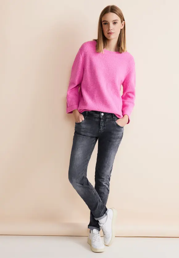 Graue Casual Fit Jeans - authentic grey wash