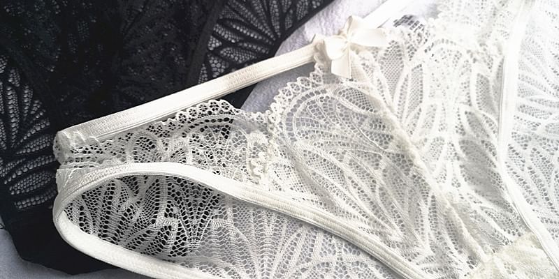 Wildery - Effen kanten slip met strik