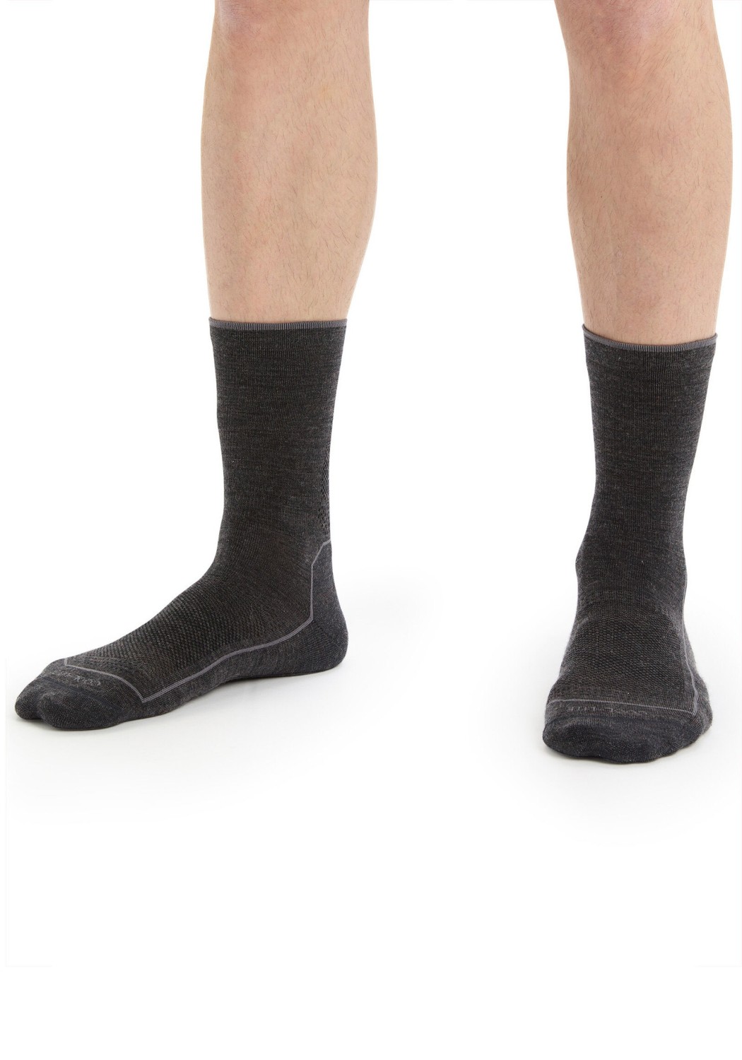 Icebreaker Herren-Wandersocken Hike Cool-Lite 3Q Crew Jet HTHR/Monsoon