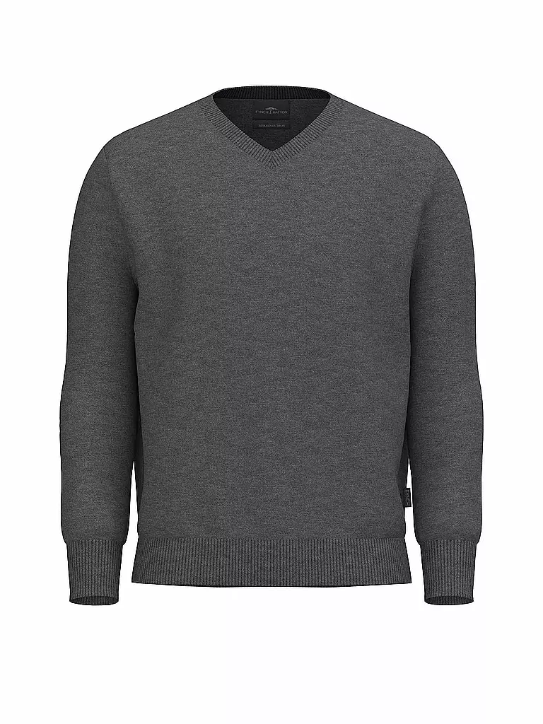 FYNCH HATTON Kaschmirpullover grau