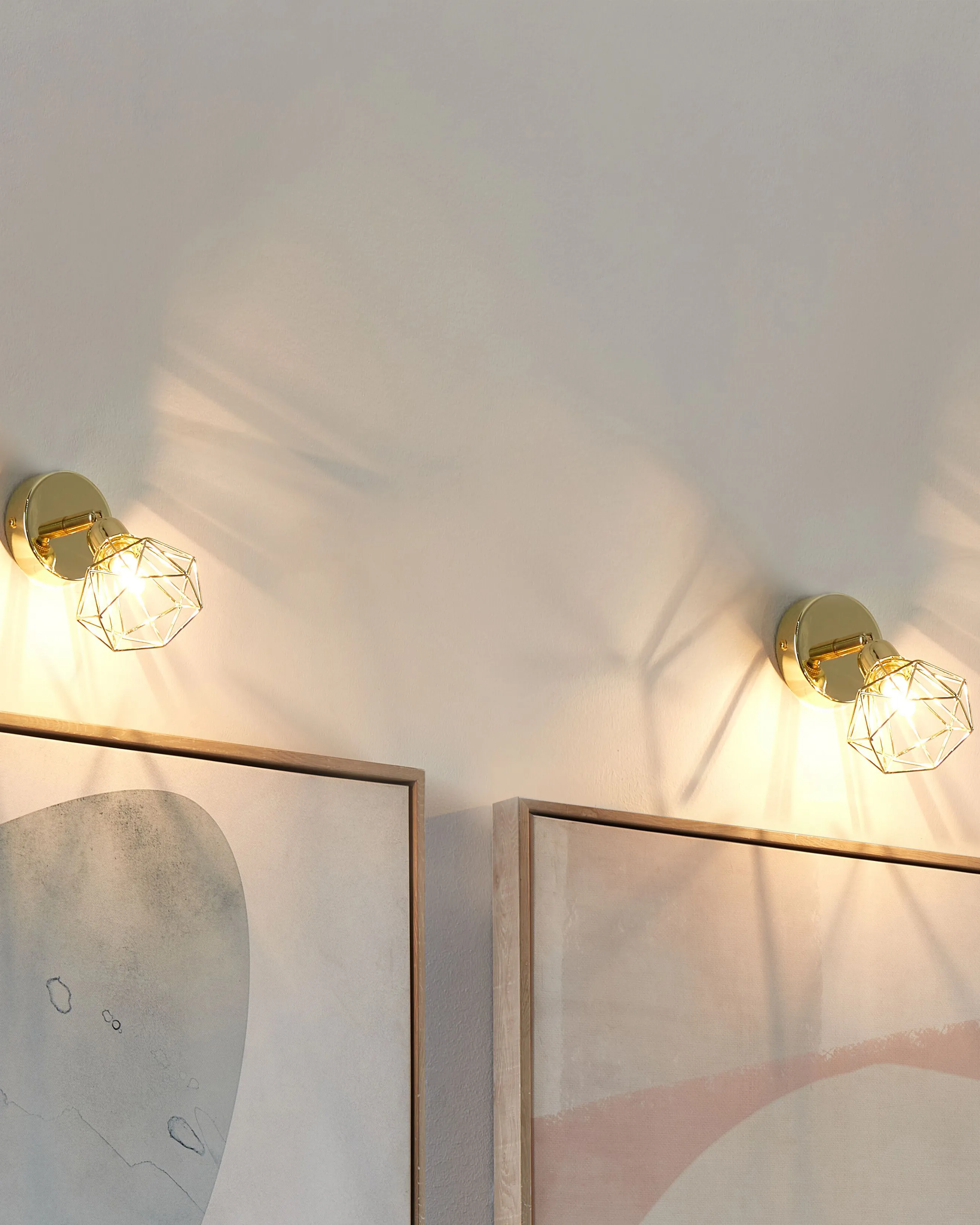 Set van 2 spotlampen ERMA verstelbaar Metaal Goud