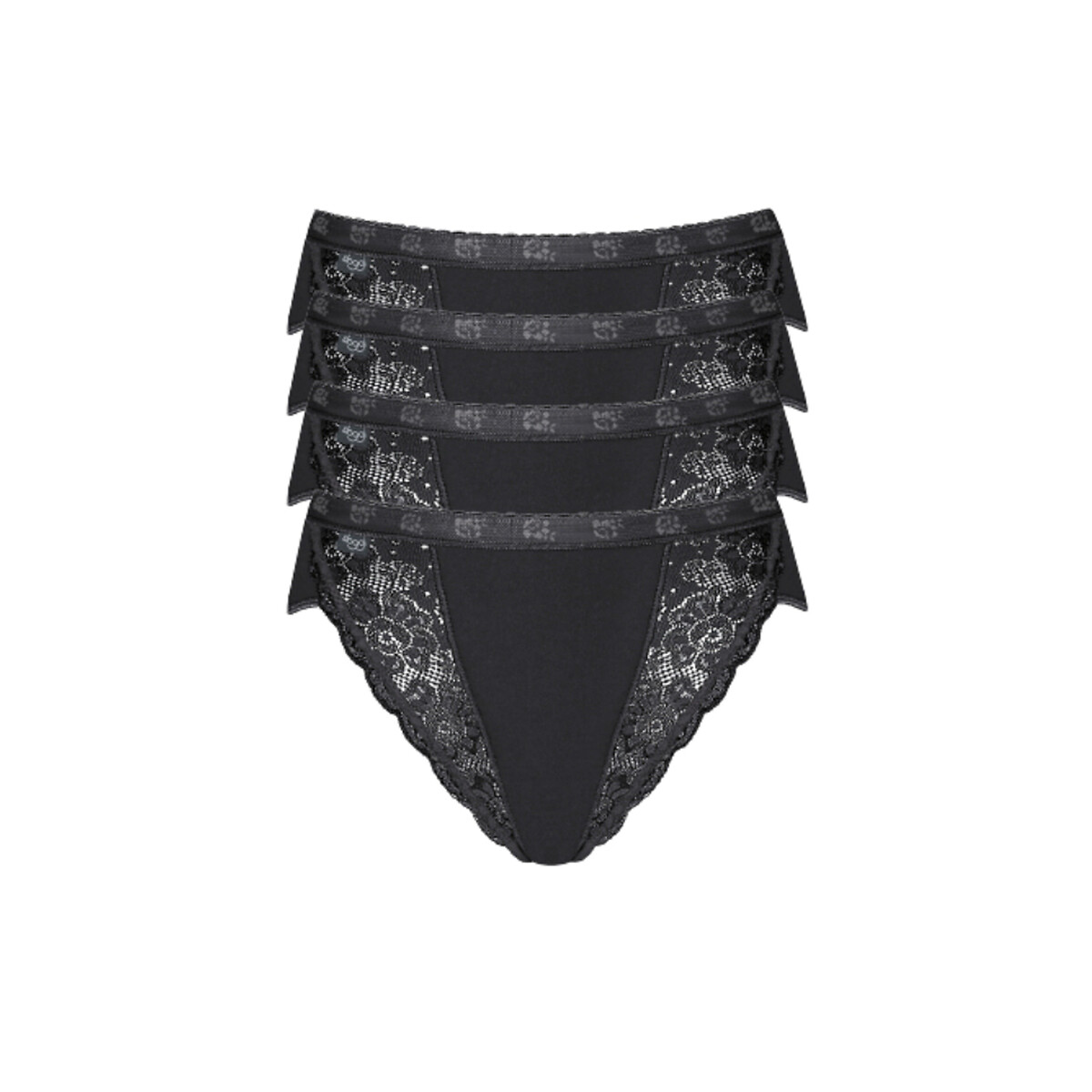 SLOGGI<br>Calcinhas cavadas Chic (conjunto de 4)