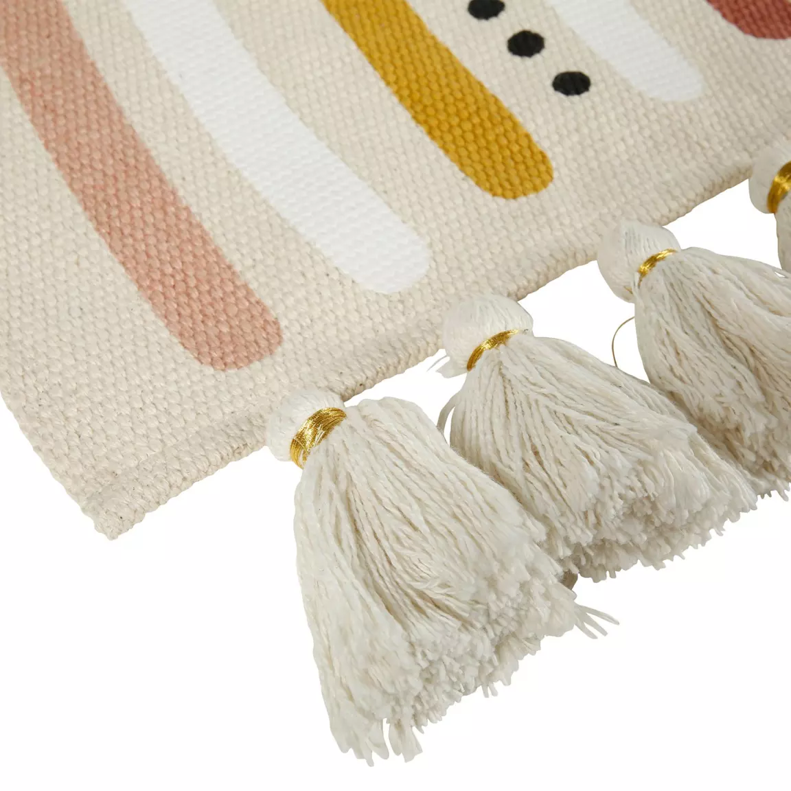 Tapis coton enfant (70 cm) Arc en ciel Multicolore
