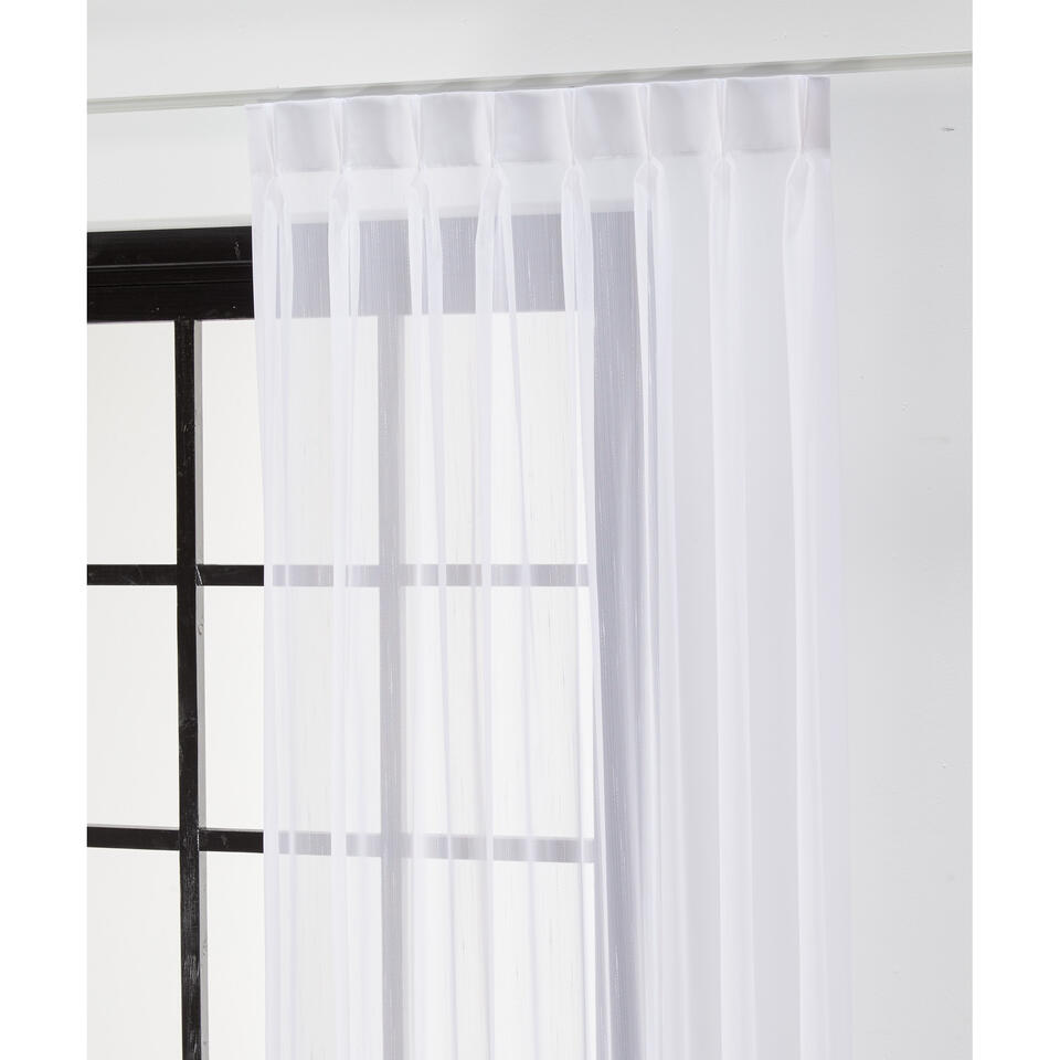 Vitrage Viola Wit 150 cm