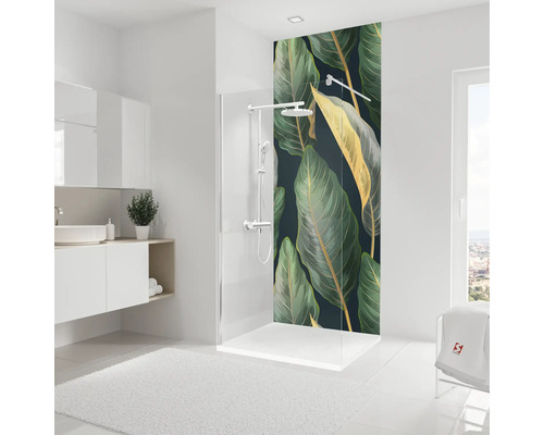 SCHULTE DecoDesign douchewandpaneel, tropische bladeren, soft touch, 255 x 100 cm, D19010254 850