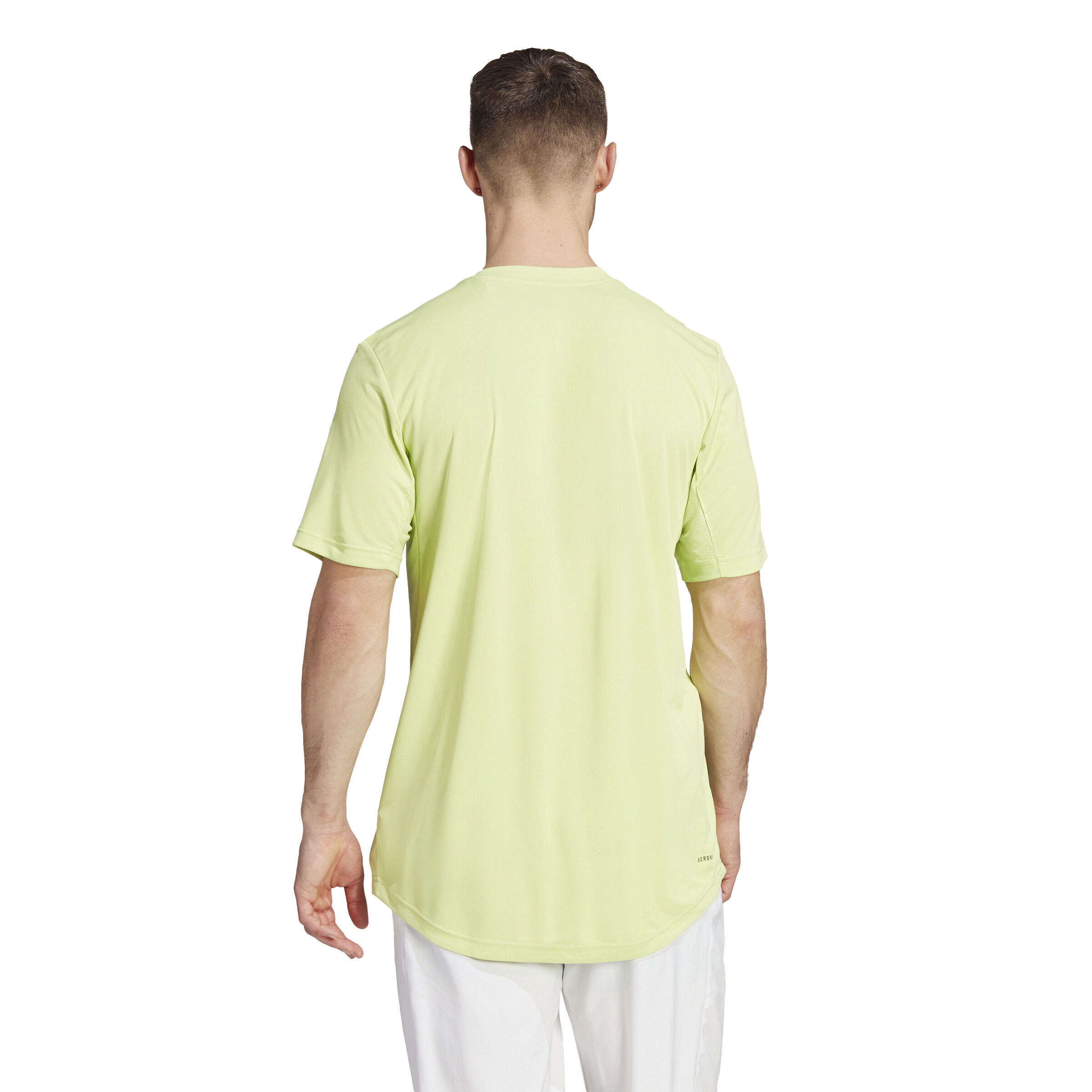 adidas Club 3 Stripes T-shirt Hommes - Jaune Lemon
