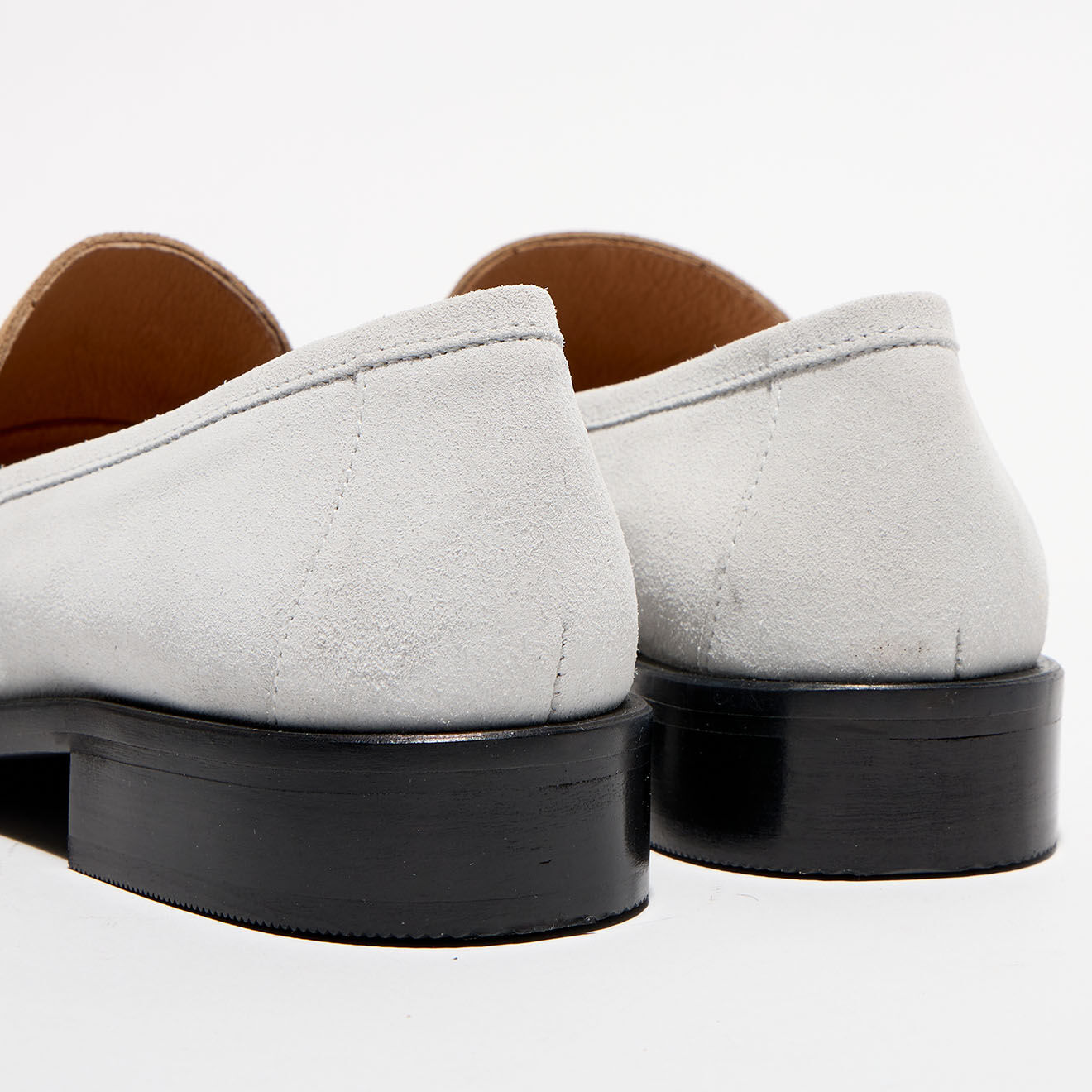 Apologie Mocassins en Velours de Cuir Juliette camel/blanc
