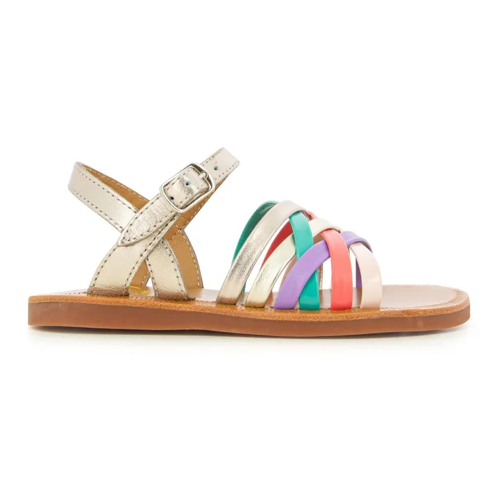 Pom d'Api Sandales Plagette Lux | Doré