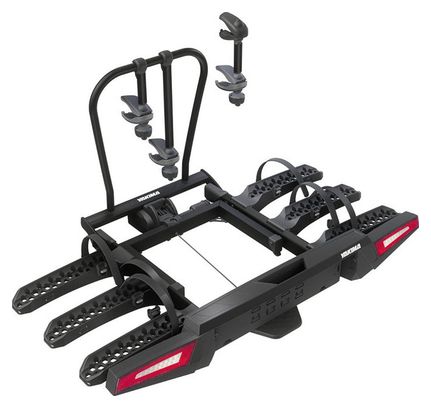 Porte-Vélos sur Boule d'Attelage Yakima Fold Click 3 EVO - 3 Vélos (Compatible E-Bikes) Noir