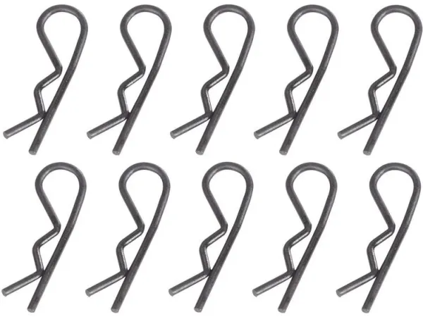 Reely 1:5 kropsklemmer sort længde 30 mm 10 stk (511131)
