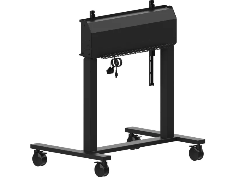 Iiyama MD-CAR2031-B1 - Vogn med hjul - dobbeltkolonne motoriseret - for fladt panel - med anti-kollision - sort - skærmstørrelse: 55