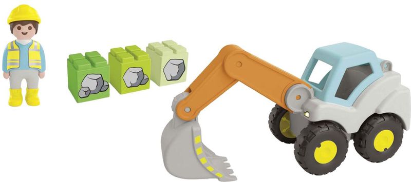 PLAYMOBIL JUNIOR - Graaflader - Speelset - Multikleur - Kunststof