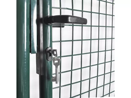 Portail de cl?ture à porte simple Acier enduit de poudre
