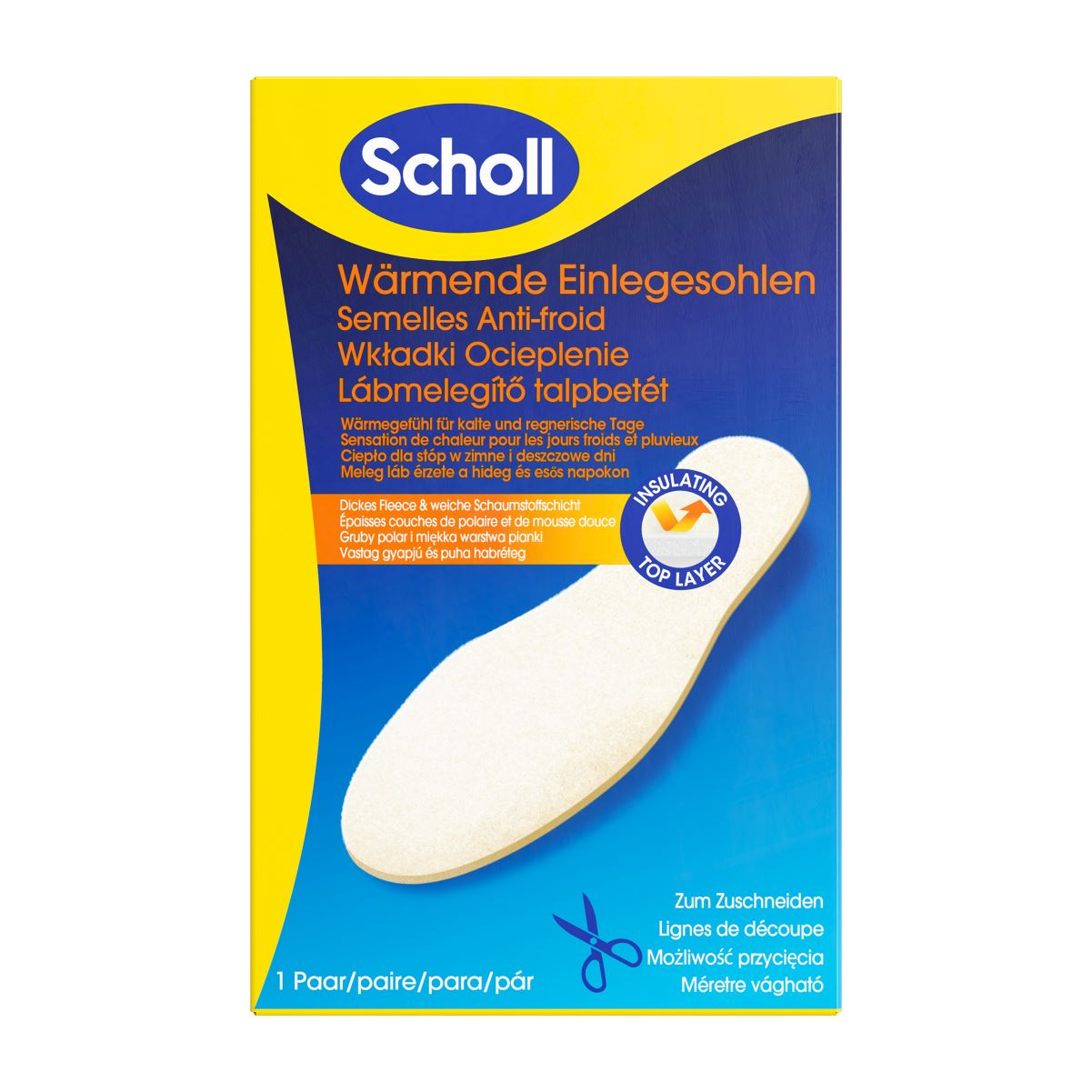 SCHOLL Warm Feet Einlegesohlen<br>1 Paar, Box, im praktischen Falt-Format