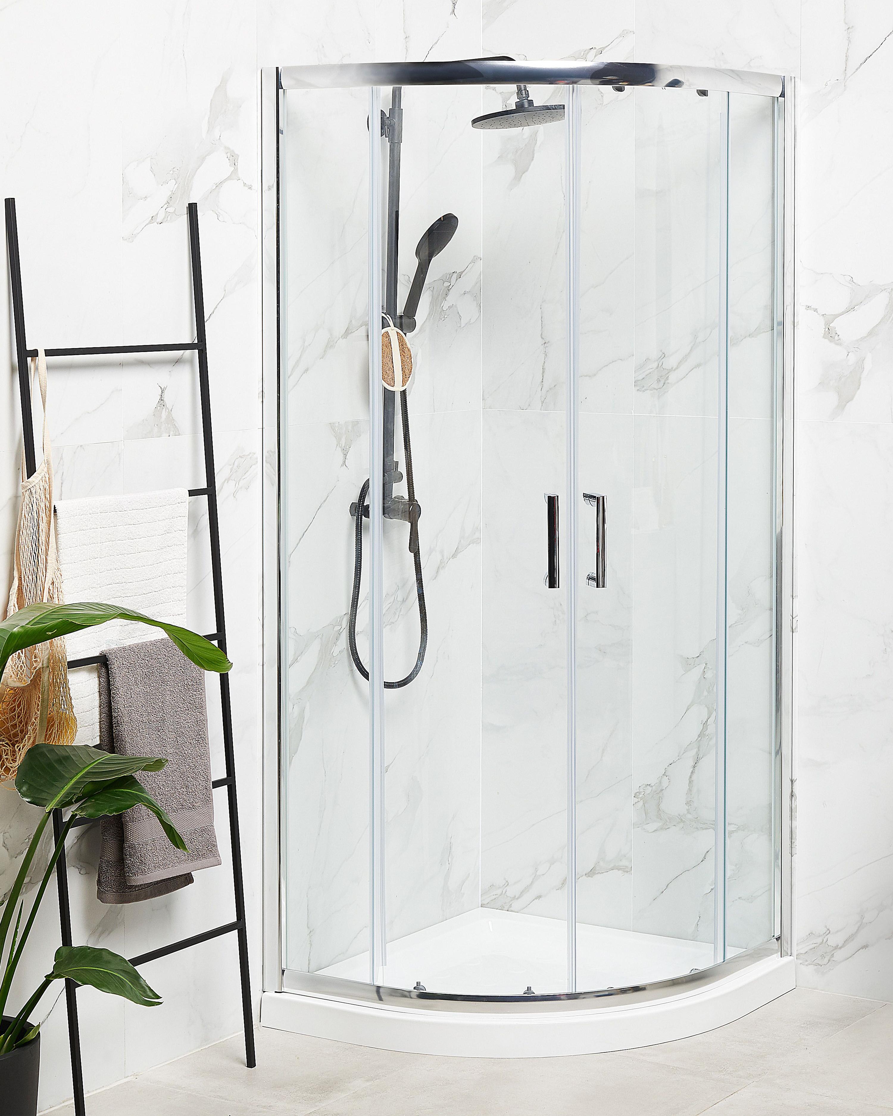Douchecabine JUKATAN II 90 x 90 x 185 cm Zilver