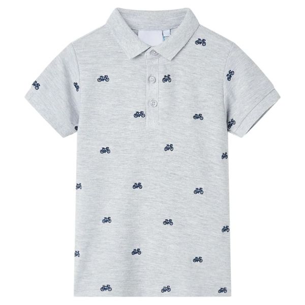 Polo para Criança Cinzento Mesclado 140 - 1391696980