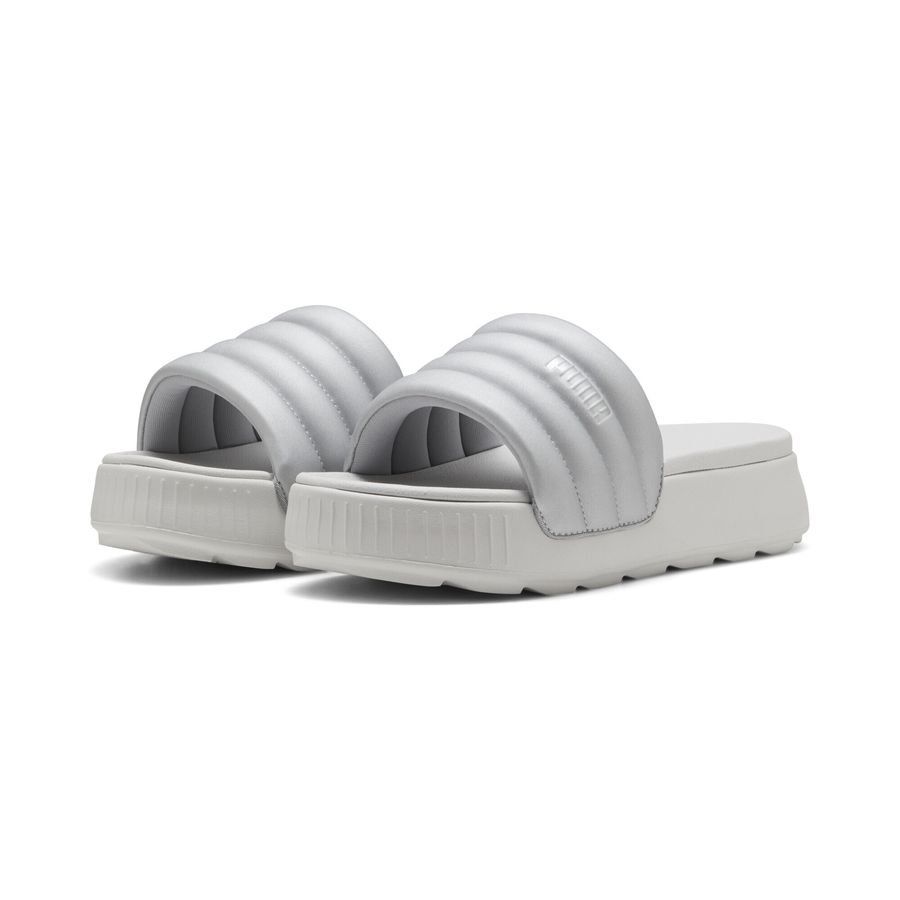 Puma Karmen Puffy Aqua Metallics Slides