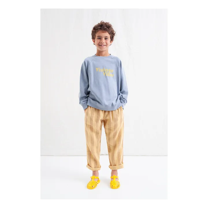 Tocoto Vintage Sweat 1976 Coton Bio | Bleu