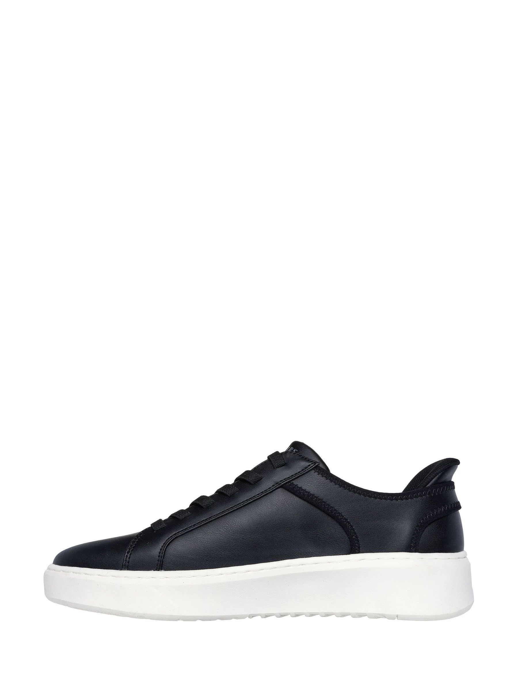 Zwart - Skechers Court Break instapsneakers met dubbele ventilatie