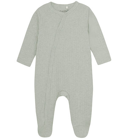 Fixoni Strampler M/f - Rib - Desert Sage Melange
