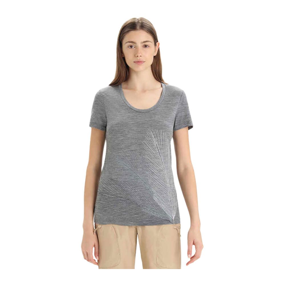 Icebreaker TECH LITE II - Tee-shirt Femme gritstone hthr